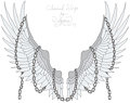 {C} Chained Wings *Tattoo Design* for Chan Chan