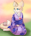 Kimono Kitty by pinkbutterfree