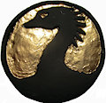 Violente Corporation logo (gold leaf paint)
