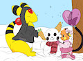 Winter fun friends by Amphy139