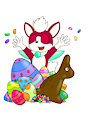 Chip’s Easter Hoard by KatPanikku