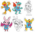 Digimon Soccer Team (Defenders)