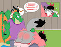 Dragon's captive princess 45 : maintenance spankings by Loupy