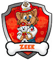 Zeek Paw Patrol Badge