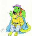Mikey and mondo gecko by GraveFlowers