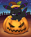 Grumpy Chibi Halloween Leknaat by galkimera