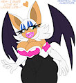 Rouge - Sexy Busty Large Lips Bat by Habbodude