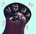 Flower paw print
