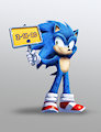 Sonic the Hedgehog by RedStarRings