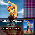 Sunset Swimmer by Myke Greywolf