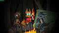 Campfire COMMISSION by alhedgehog