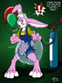 Squeakybunny gets hosed