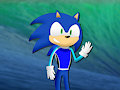 Sonic's Surfing Suit by sonichackintosh