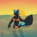 YCH - Sunset Wading for Coltores
