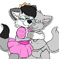 Princess hug sticker