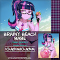 Brainy Beach Babe by iojknmiojknm