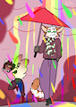 Rainbow rain