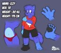 Reference Sheet for Izzy (coloured version) by IzzyTheWolf