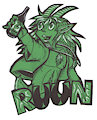 Ruun the Drunken Faun [Badge] [Commission] by lastres0rt
