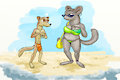 Duke and Muffin, Zootopian Seaside Getaway by GabrielLaVedier