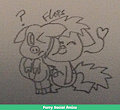 Floppy pony - loves piggies