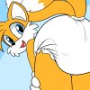 Tails the Fox Booty Butt Icon 2 - Alt. 1 (by tato)