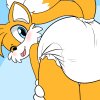 Tails the Fox Booty Butt Icon 2 - Alt. 2 (by tato)