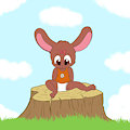 Stump Sitting -By ConejoBlanco-
