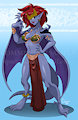 Demona in Slave Leia outfit