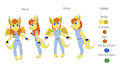 Rocky and Sierra the Dragon Twins Reference Sheet