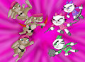The Pink Berets -VS- The Chung Pow Kitties (by Linkina)