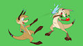 "Wallaby-loon Fight" - Commission