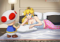 Commission: Peach x Toad