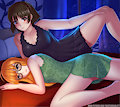 Futaba and Makoto Persona 5 by TwistedScarlett60