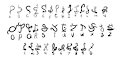 Kiruta Language Alphabet by VexionArchives