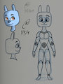 Bear Robot Character Re-design by Wormychan