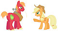 Big Mac & Applejack Discussion Vectors