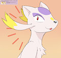 mienshao making a dumb face (request) by Kalama