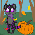 Halloween/fall commission by Kikowolf88