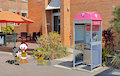 Three Beans At A Telstra Phone Box