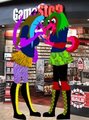 The GIRLS at the video game store (color)