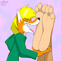 Worshipping Bubsy's feet