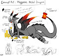 [Concept Art] Hagane the Metal dragoness