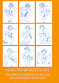 Makoto original sketch sets ON SALE by salmacisreptile
