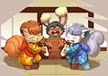 Commission - Rin, Niko and Seiko