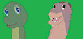 Dink and Littlefoot Drawing