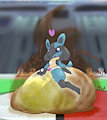 Lucario (Hyper Mess) - Super Squish Siblings by PurpleTheCharmander