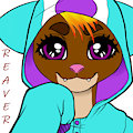 Reaver in her hoodie!