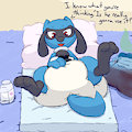 Curiouscat: Riolu Pamp Packer by BoredomWithFriends