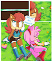 Sally and Amy in the Forbidden fruit page 14